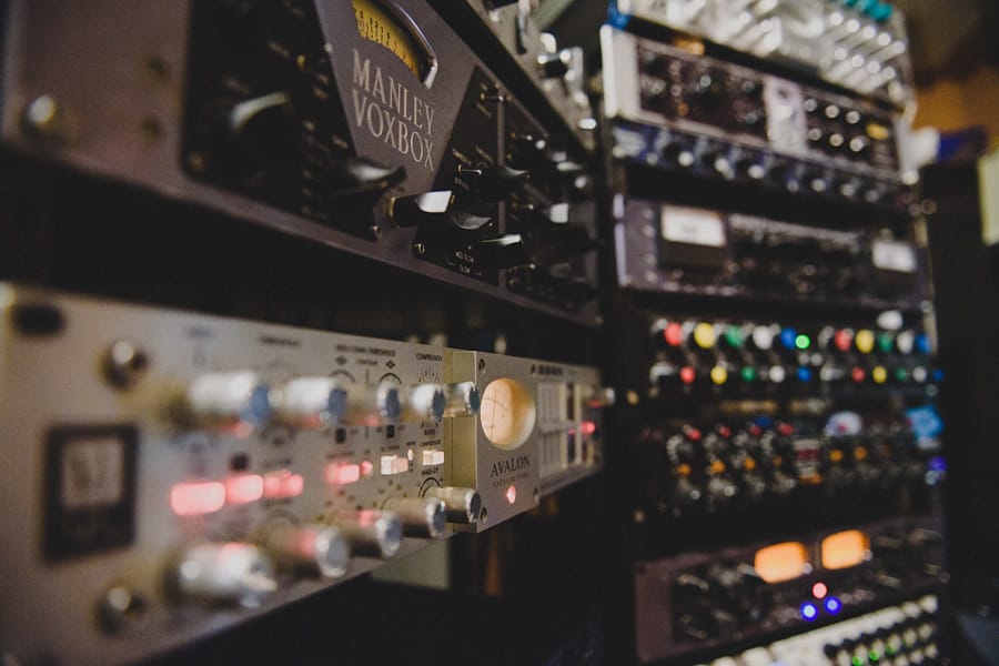 Analog outboard gear - Manley VoxBox and Avalon compressor at Amadeus Art Studio